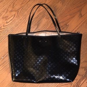 Kate Spade- Black Patent Leather Tote